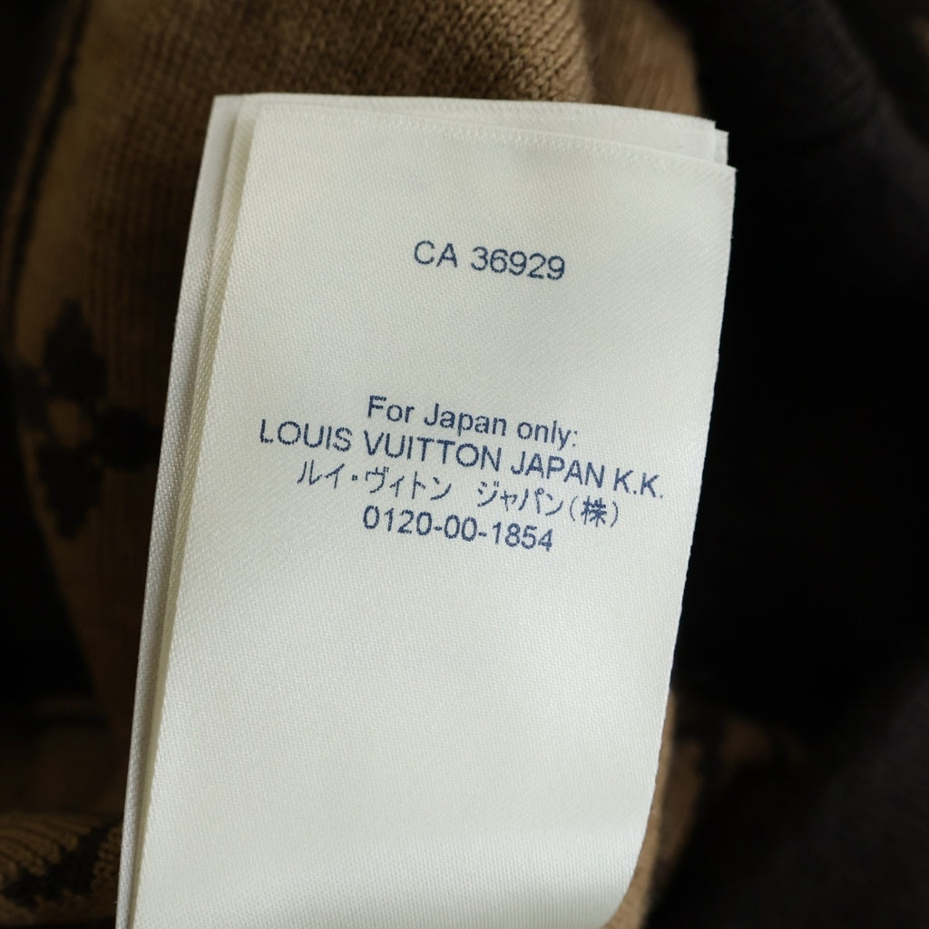 LOUIS VUITTON(ルイヴィトン) LV×NBA モノグラム グラフィック ジップアップニット ブラウン×マルチカラー ウール #XL RM212M ZLL HLN11W レディース