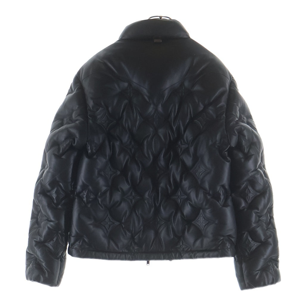 LOUIS VUITTON(ルイヴィトン) モノグラム キルティング ダウンジャケット ブラック レーヨン #38 RM192M NOH FHLC02 レディース