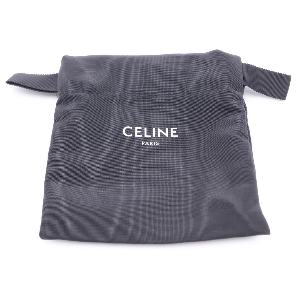 CELINE(セリーヌ) ショルダーストラップ レザー ゴールド金具 ブラック