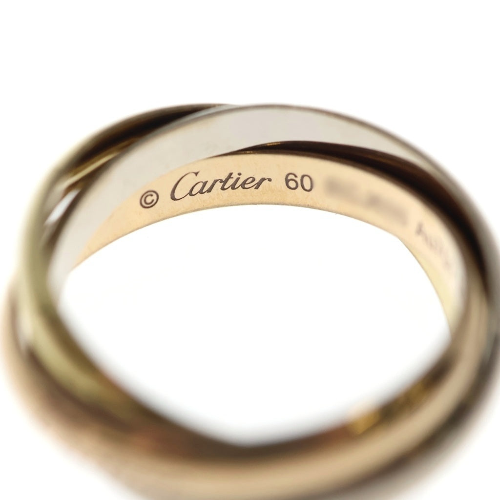 Cartier(カルティエ) トリニティ クラシック YG WG PG 3連 3カラー リング 指輪 イエローゴールド/ホワイトゴールド/ピンクゴールド レディース
