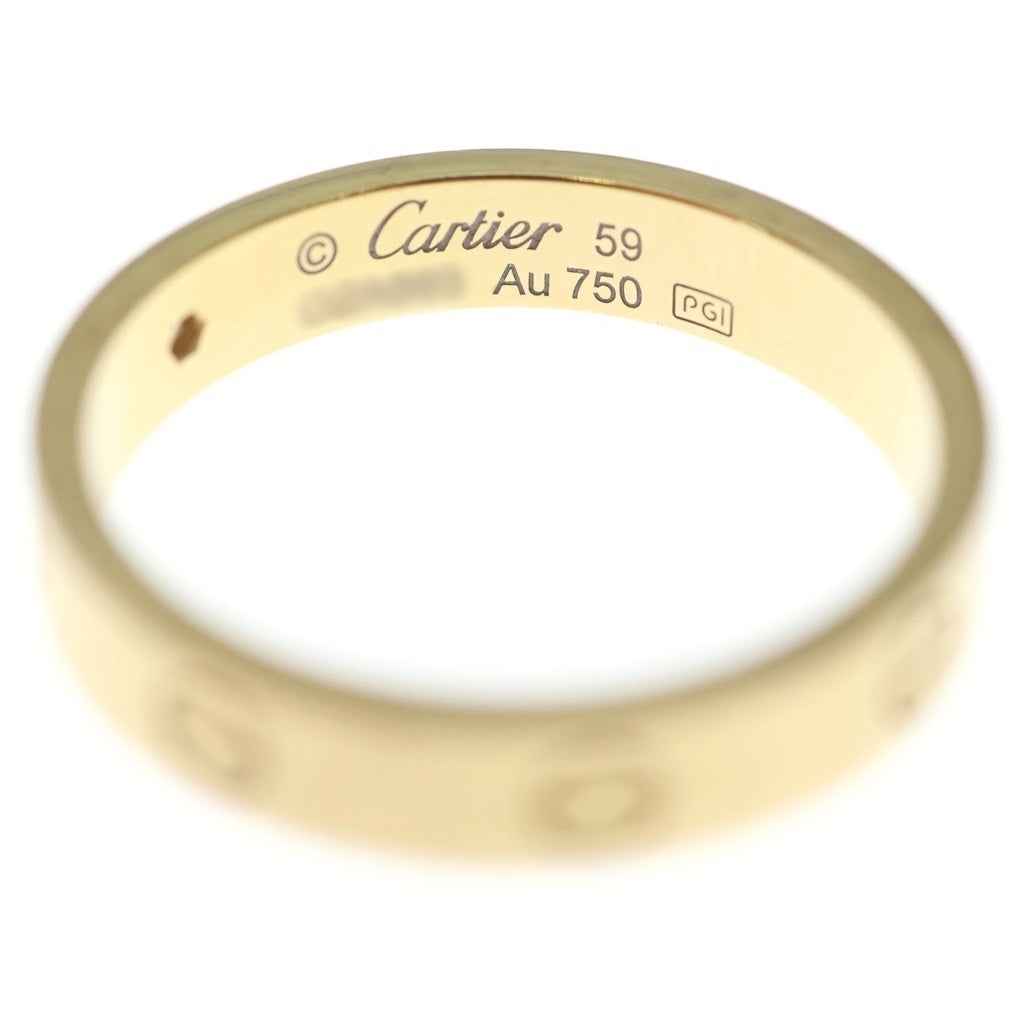 Cartier(カルティエ) ミニラブリング 1PD ダイヤモンド Au750 K18YG #59 リング 指輪 イエローゴールド レディース