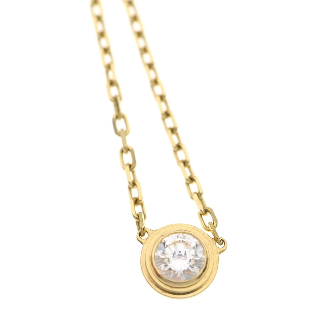Cartier(カルティエ) ダムール LM ディアマンレジェ ダイヤモンド Au750 K18YG ネックレス ペンダント イエローゴールド レディース