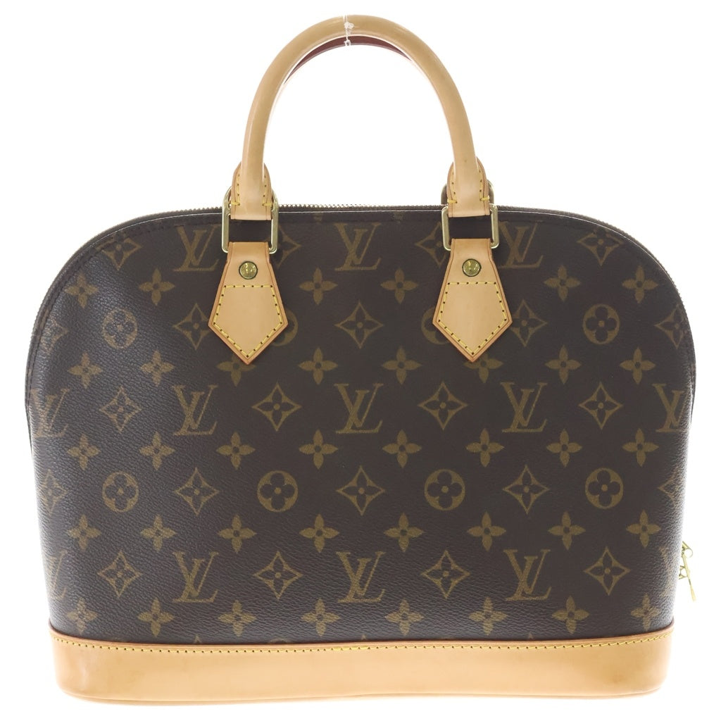 LOUIS VUITTON(ルイヴィトン) モノグラム アルマ ハンドバッグ ブラウン レザー×PVC M51130 ゴールド金具 レディース