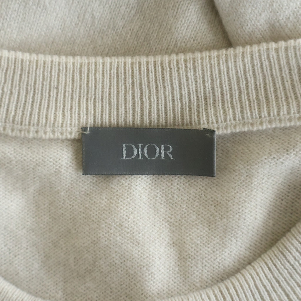 Christian Dior(クリスチャンディオール) 23AW カシミヤ ニット セーター パール ホワイト 343M640AT721