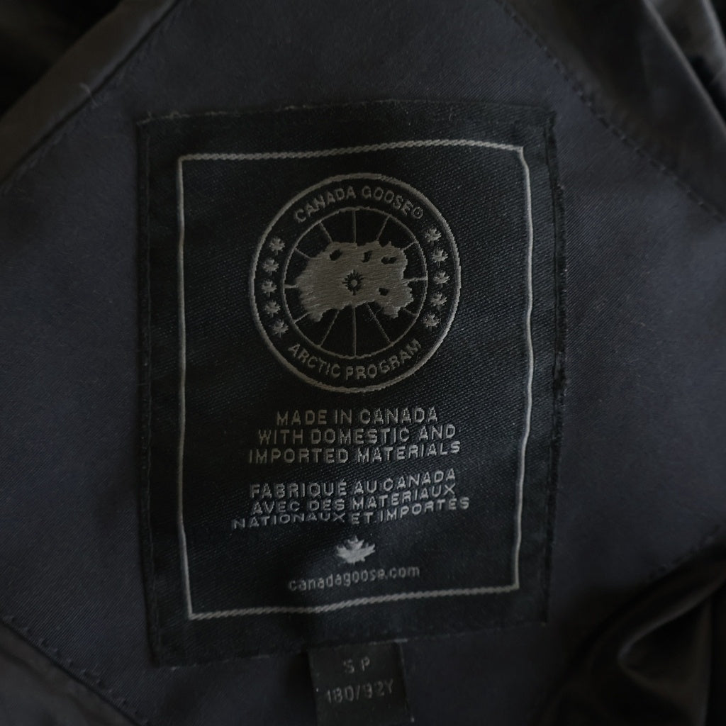 CANADA GOOSE(カナダグース) CARSON PARKA BLACK LABEL スリムフィット フーデッド ダウンジャケット ブラック 3805MB