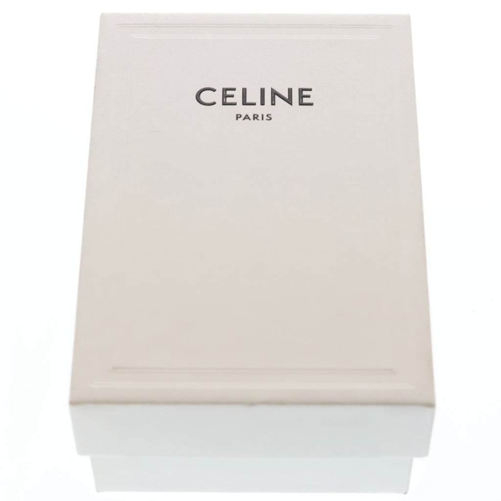 CELINE(セリーヌ) トリオンフ スモール 三つ折り コンパクトウォレット レザー 財布 ブラック 10D78 レディース
