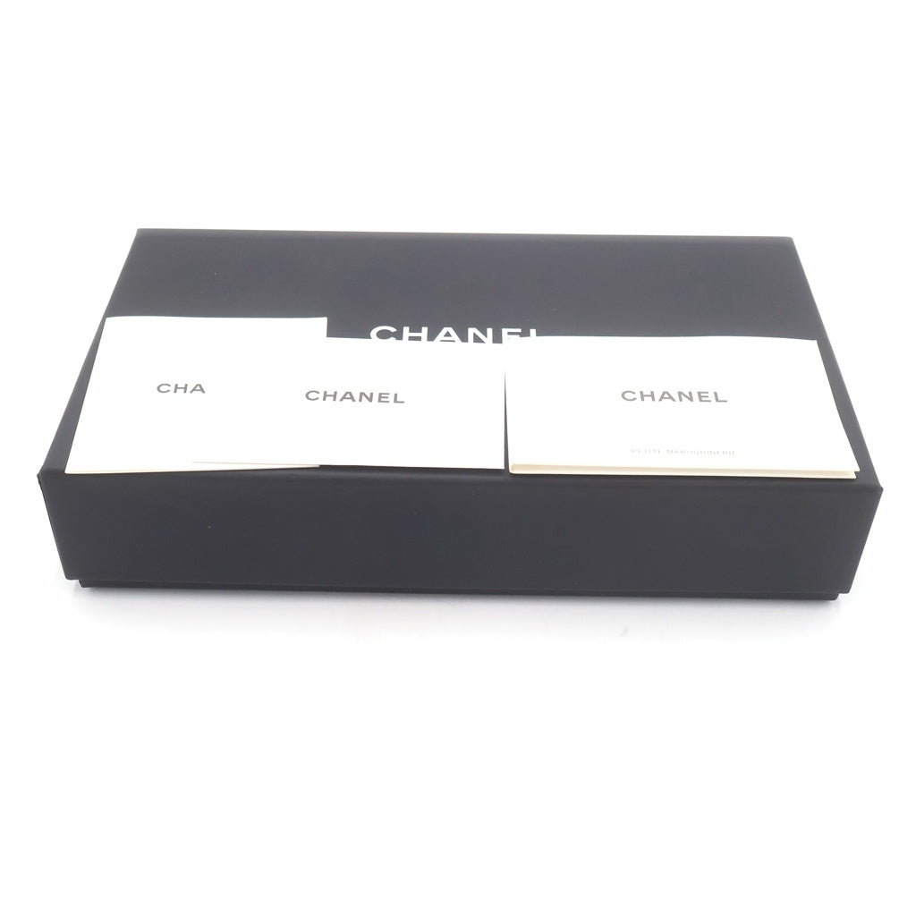 CHANEL(シャネル) マトラッセ クラシック ロングフラップウォレット キャビアスキン ゴールド金具 二つ折り長財布 AP0241 ホワイト レディース