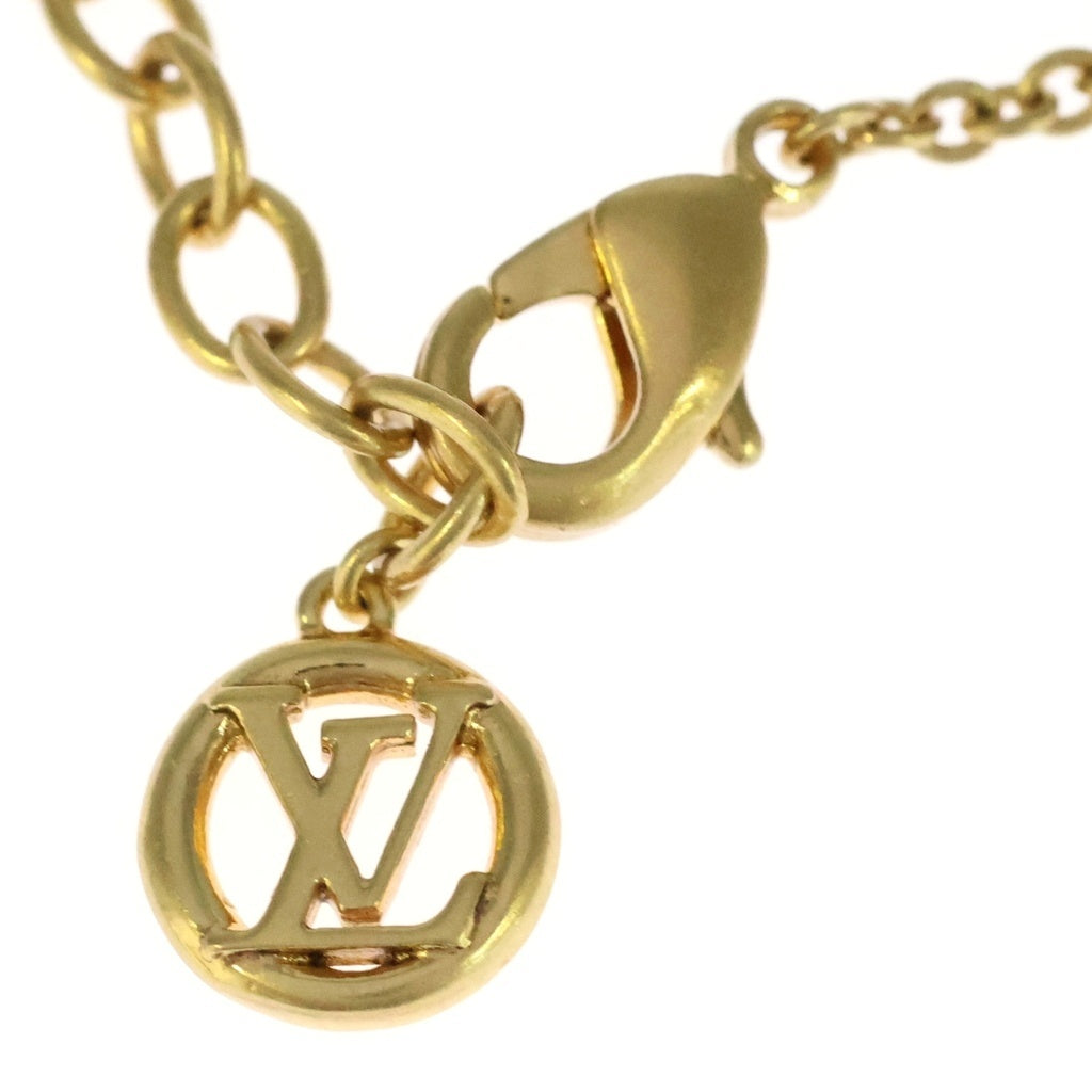 LOUIS VUITTON(ルイヴィトン) ソートワール ルイザ ロゴ ネックレス ペンダント ゴールド YG×レジンパール GP M01610 レディース