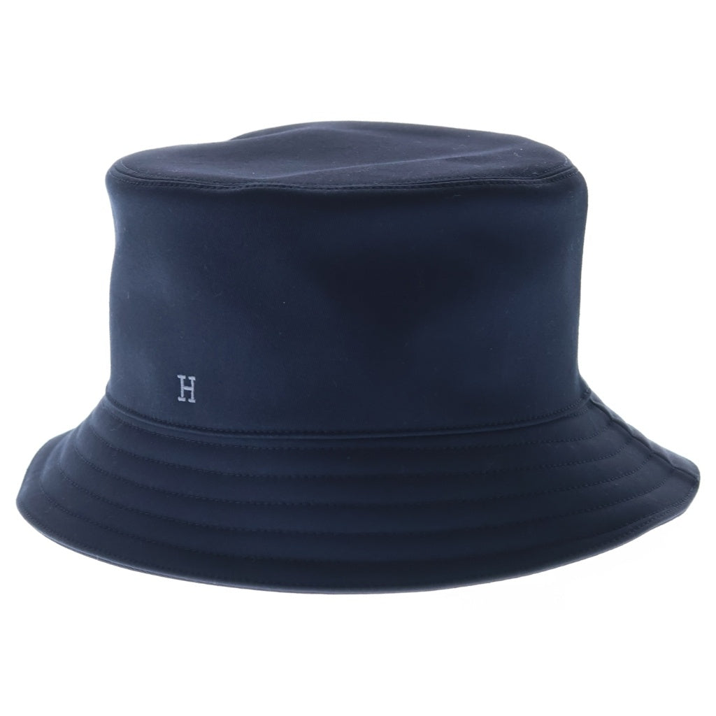 HERMES(エルメス) フレッドHドロワ バケットハット 帽子 マリン コットン ネイビー