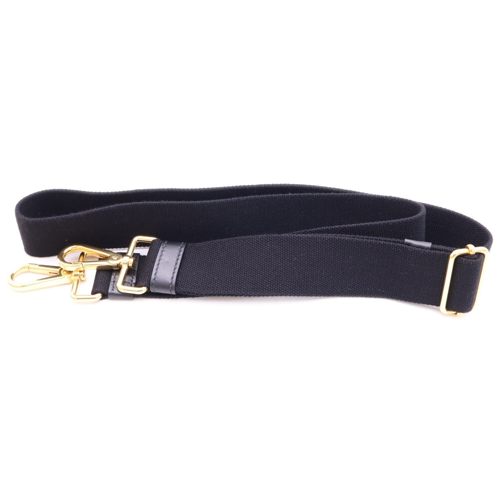 PRADA(プラダ) カナパ 2WAYハンドバッグ ショルダーバッグ カゴバッグ ストロー×キャンバス ブラック×ベージュ 1BG155 ゴールド金具 レディース
