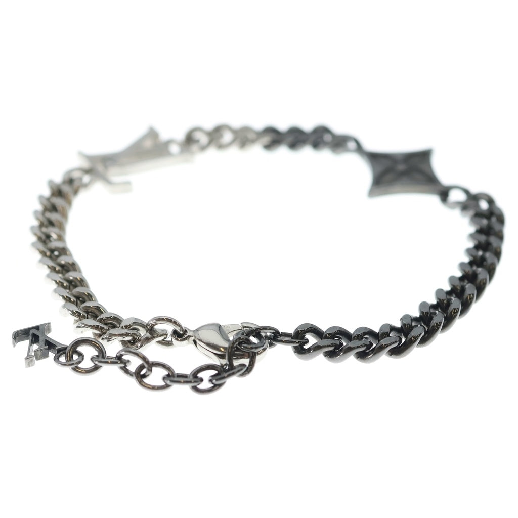 LOUIS VUITTON(ルイヴィトン) LVインスティンクト ブレスレット シルバー×ブラック M00508 OB5204 レディース