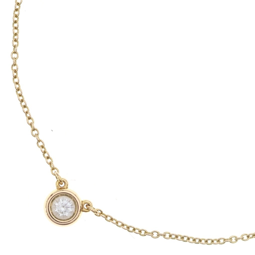 TIFFANY & Co.(ティファニー) バイザヤード 1Pダイヤ Au750 K18YG ネックレス イエローゴールド レディース