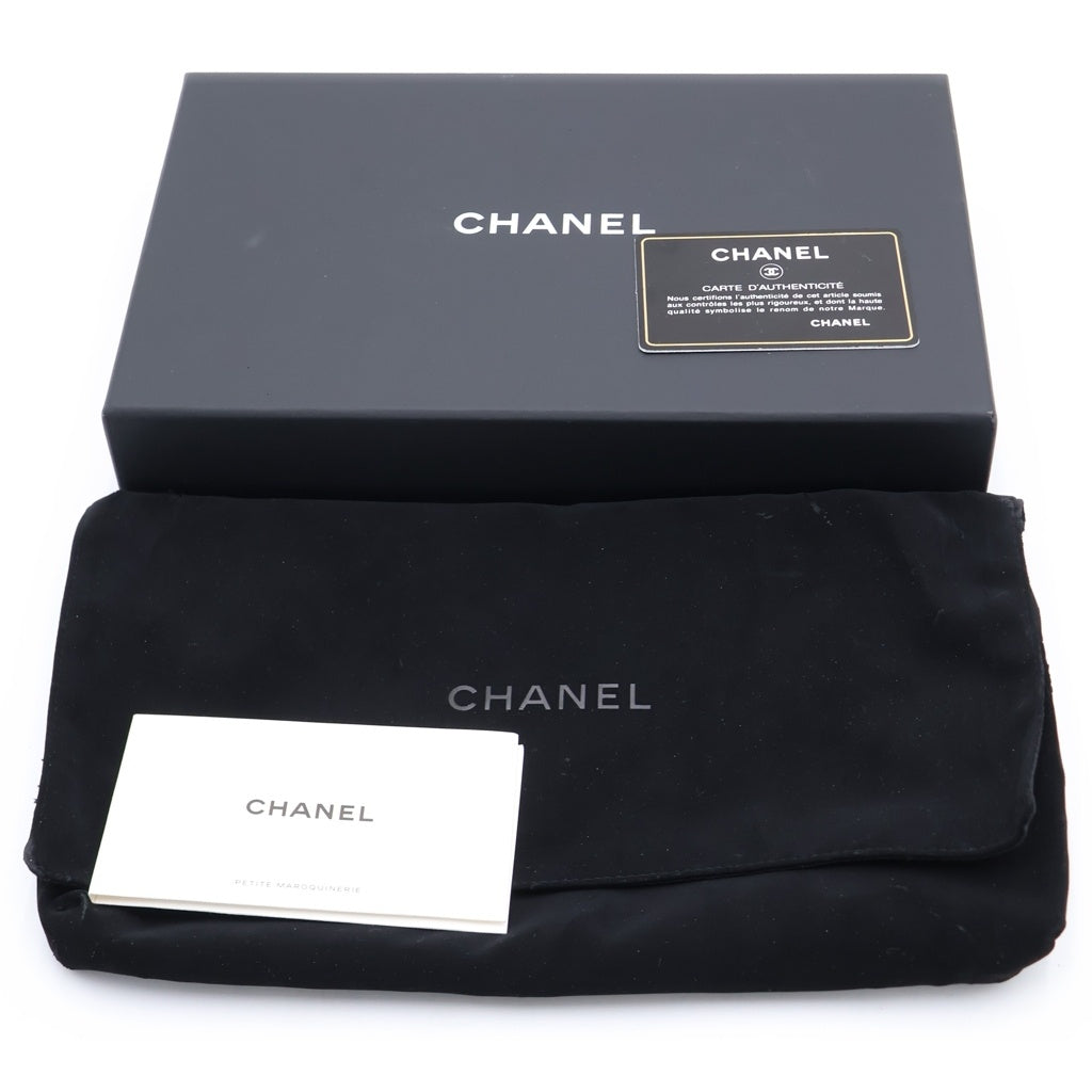 CHANEL(シャネル) カンボン オーガナイザー ロングウォレット 長財布 カードケース ブラック レザー A26710