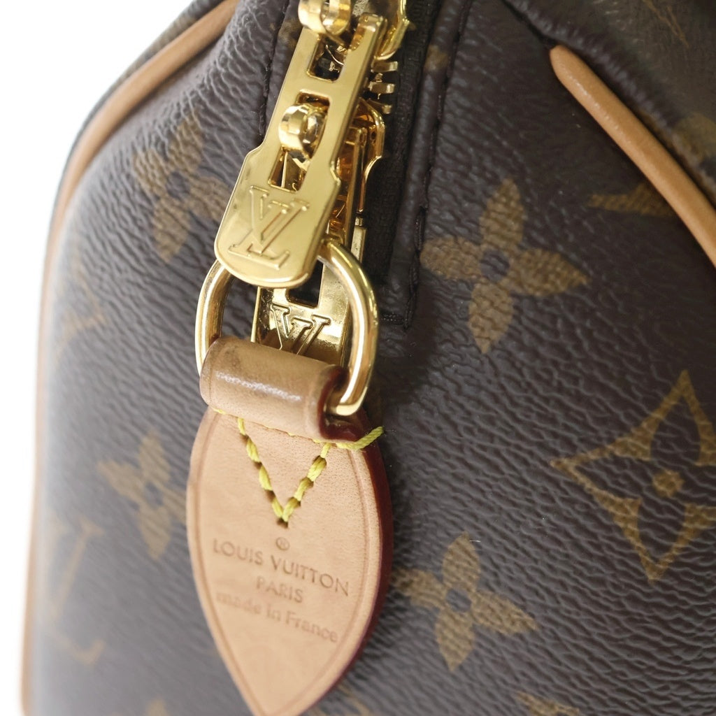 LOUIS VUITTON(ルイヴィトン) モノグラム スピーディ バンドリエール20 2WAYバッグ ハンドバッグ ショルダーバッグ ブラウン レザー×PVC M46222 ゴールド金具 レディース