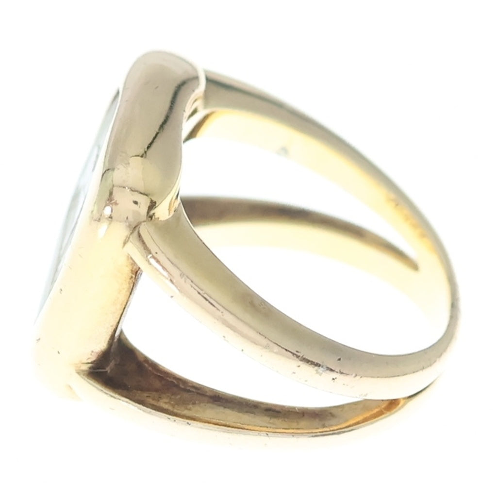 HERMES(エルメス) BIJOUTERIE FANTAISIE コロゾ リング ゴールド #53 レディース