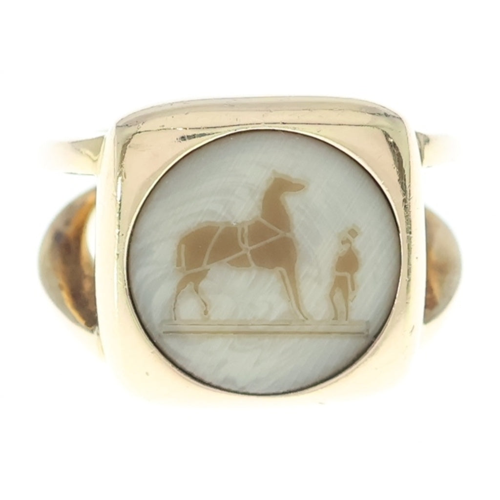 HERMES(エルメス) BIJOUTERIE FANTAISIE コロゾ リング ゴールド #53 レディース