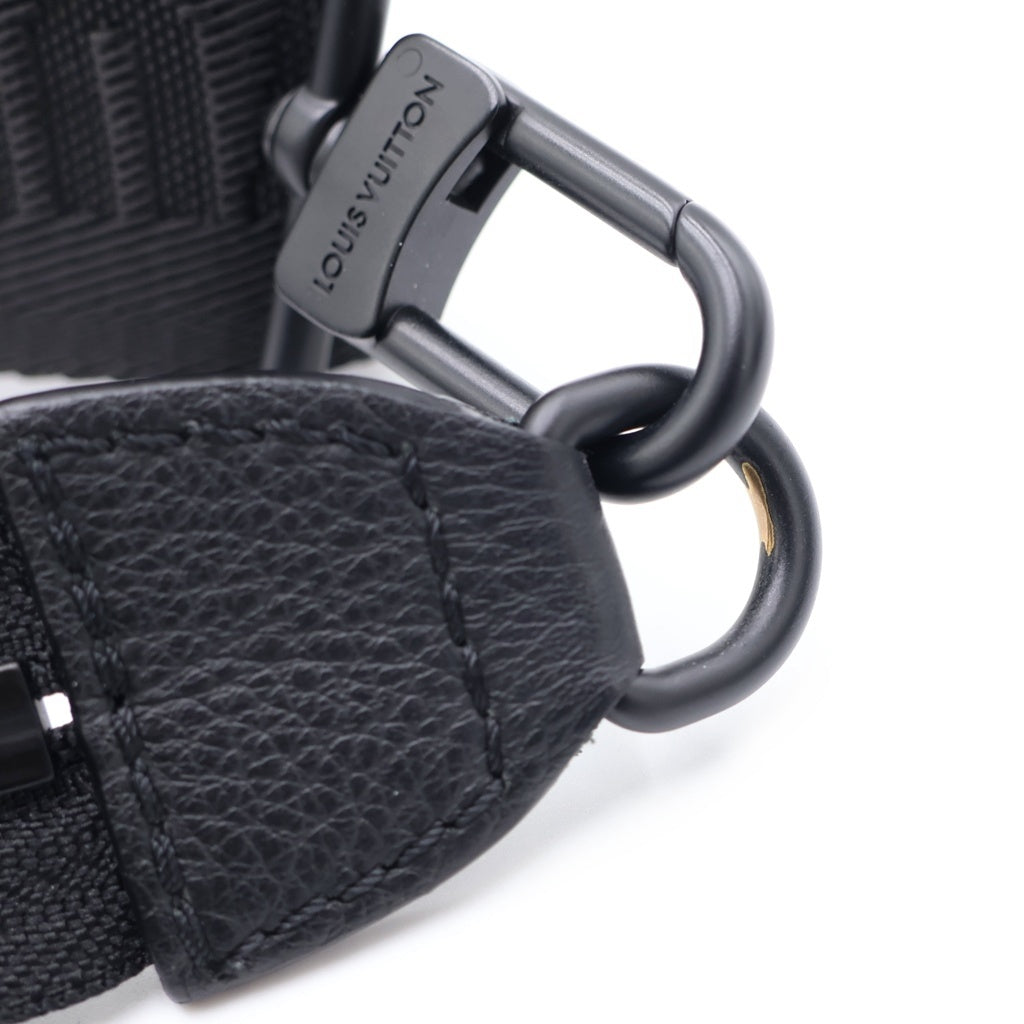 LOUIS VUITTON(ルイヴィトン) モノグラムシャドウ ガストン ウエアラブル ショルダーバック ノワール レザー M81124 RIFD レディース