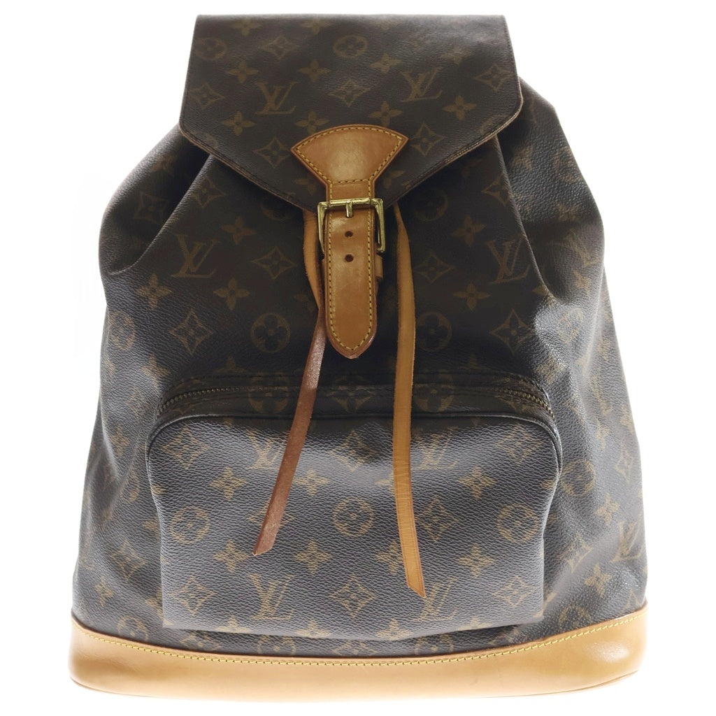 LOUIS VUITTON(ルイヴィトン) モンスリGM モノグラム リュックサック PVC レザー ブラウン M51135 レディース