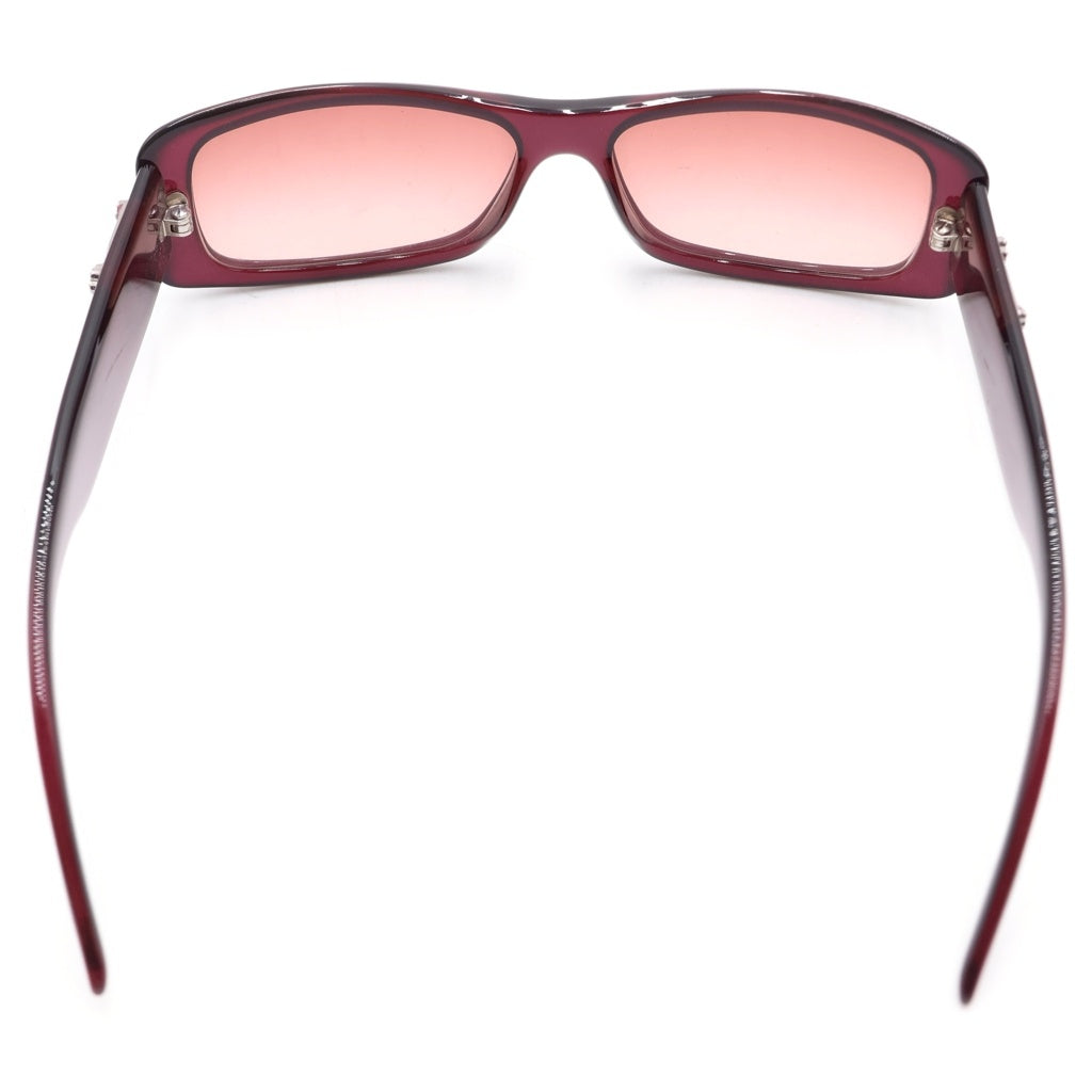 Christian Dior(クリスチャンディオール) サングラス アイウェア メガネ 眼鏡 カラーレンズ スクエア Dロゴ ボルドー VK4PA レディース