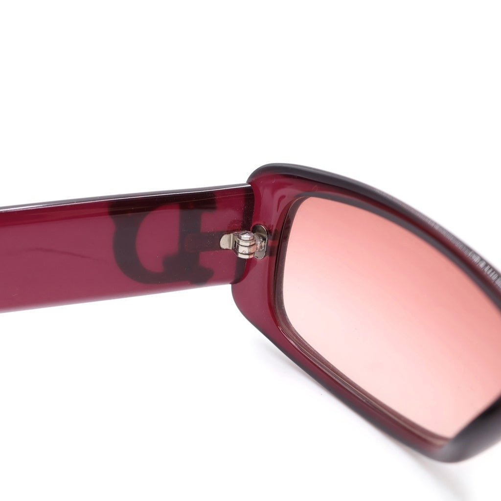 Christian Dior(クリスチャンディオール) サングラス アイウェア メガネ 眼鏡 カラーレンズ スクエア Dロゴ ボルドー VK4PA レディース