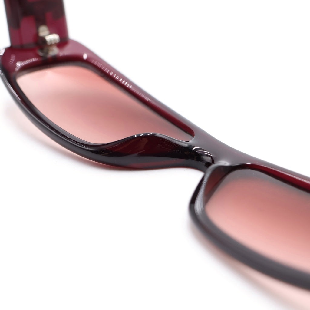Christian Dior(クリスチャンディオール) サングラス アイウェア メガネ 眼鏡 カラーレンズ スクエア Dロゴ ボルドー VK4PA レディース