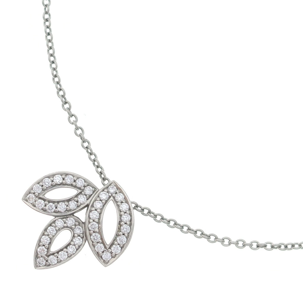 HARRY WINSTON(ハリーウィンストン) リリークラスター ミニ ダイヤ ネックレス Pt950 プラチナ ペンダント レディース