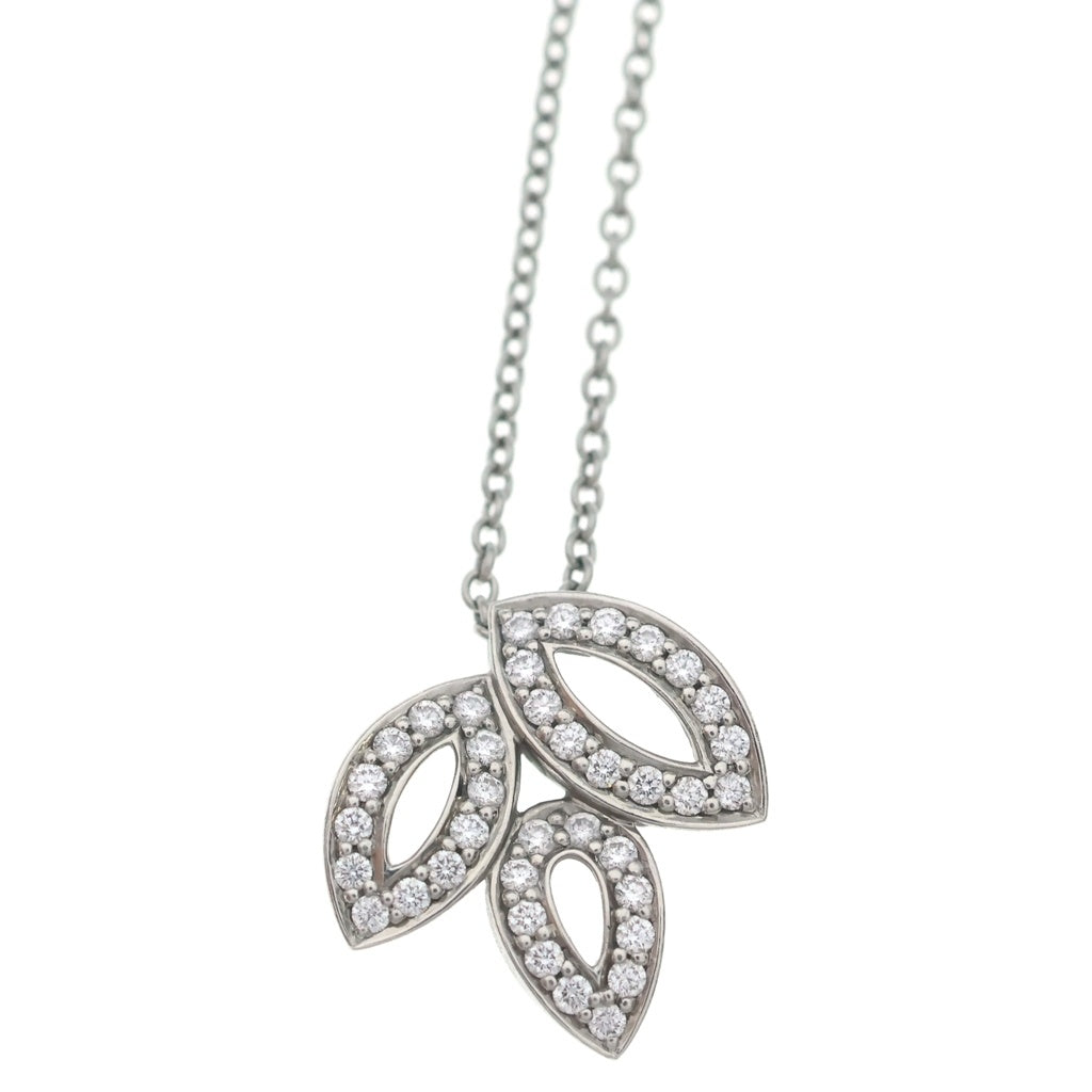 HARRY WINSTON(ハリーウィンストン) リリークラスター ミニ ダイヤ ネックレス Pt950 プラチナ ペンダント レディース