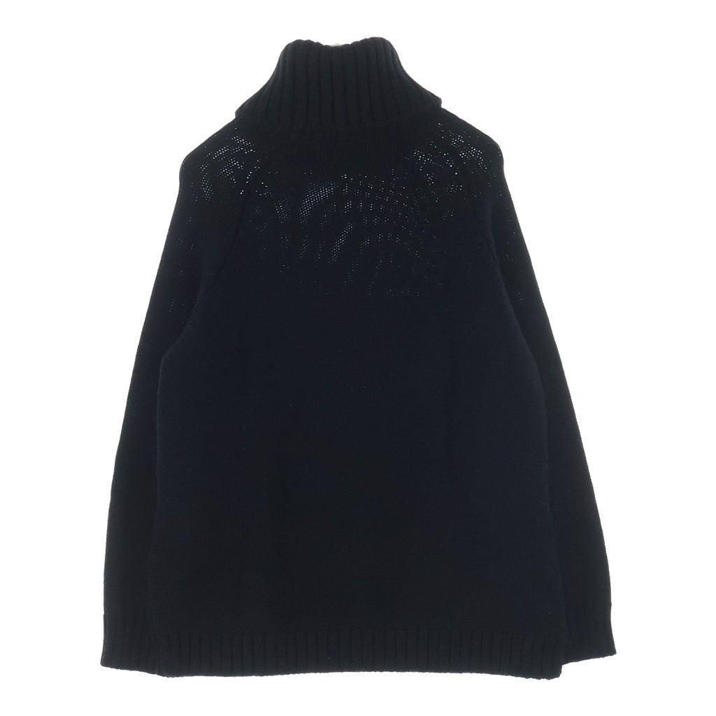 FENDI(フェンディ) ロゴ タートルネック ニット ブラック#40 FAE138