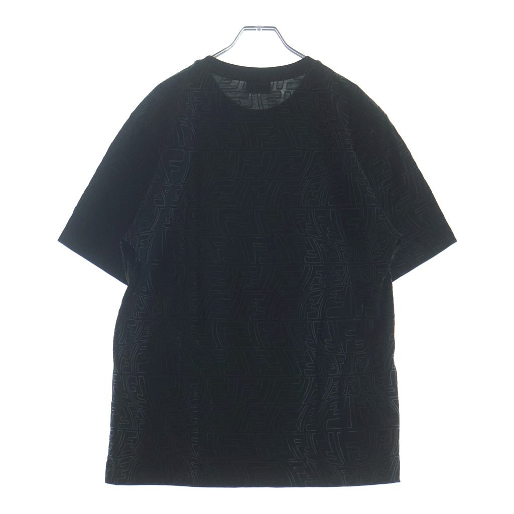 FENDI(フェンディ) ズッカ FFロゴ Tシャツ ブラック コットン #S FY0936