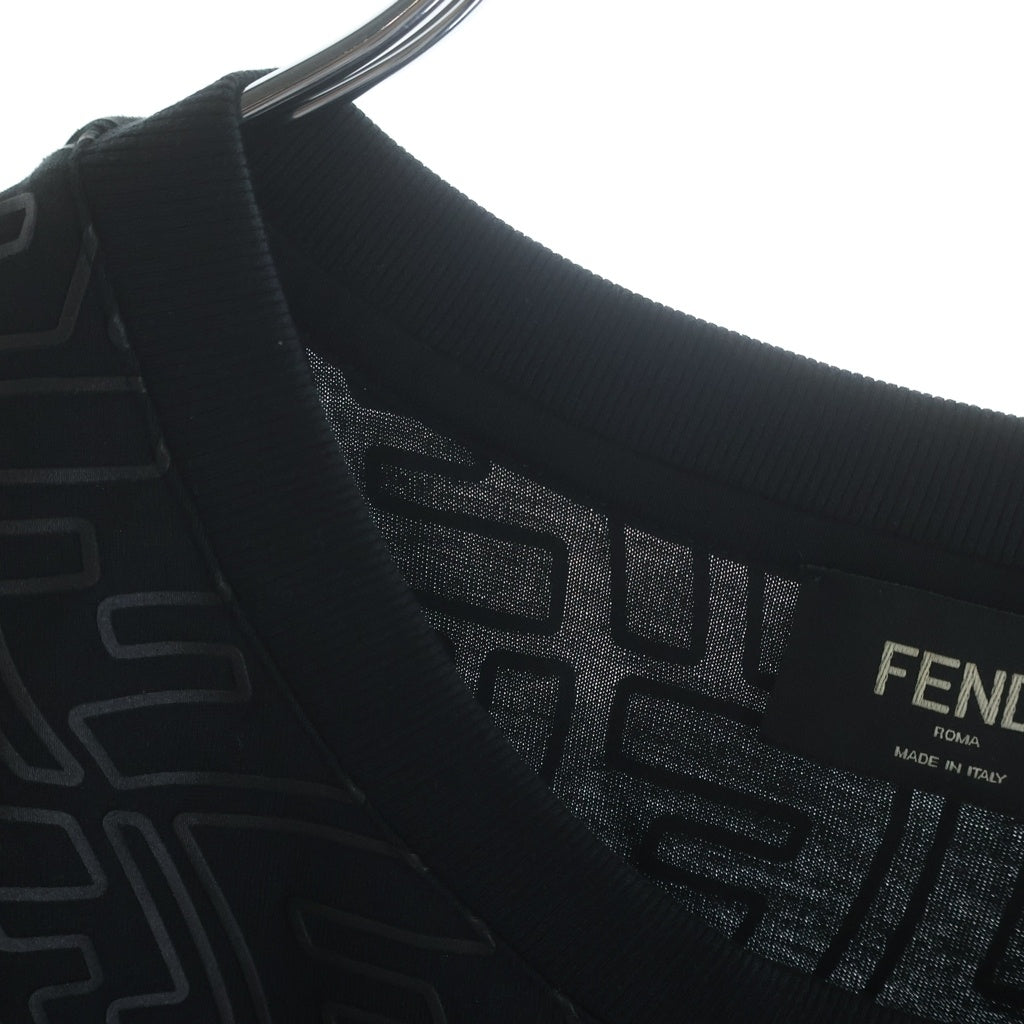 FENDI(フェンディ) ズッカ FFロゴ Tシャツ ブラック コットン #S FY0936