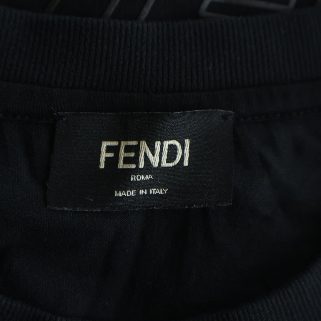 FENDI(フェンディ) ズッカ FFロゴ Tシャツ ブラック コットン #S FY0936