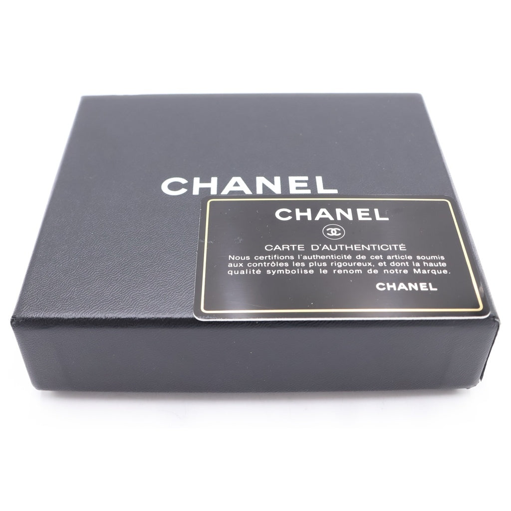 CHANEL(シャネル) ココマーク 三つ折りコンパクトウォレット 財布 キャビアスキン ゴールド金具 ブラック 79番台