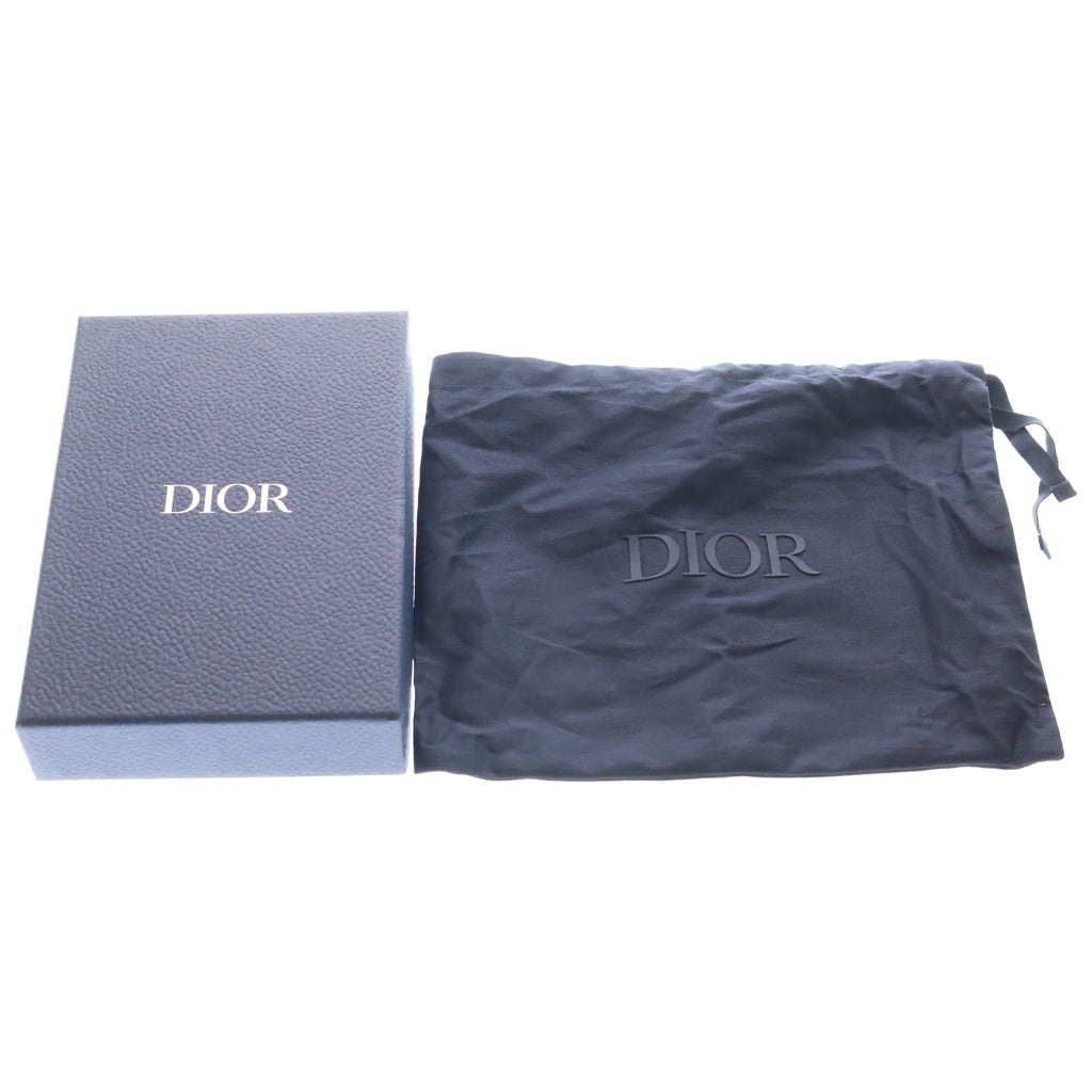 Christian Dior(クリスチャンディオール) メッセンジャーバック ショルダーバック CDダイヤモンド PVC レザー ブラック 2ESBC119DCO