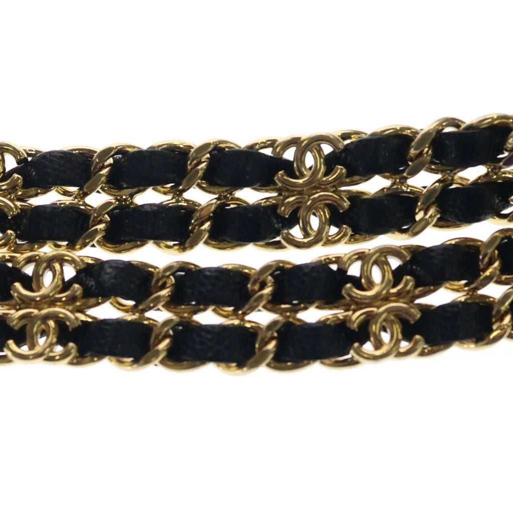 CHANEL(シャネル) ミニマトラッセ チェーンショルダーバッグ ブラック キャビアスキン AS3580 ゴールド金具 レディース