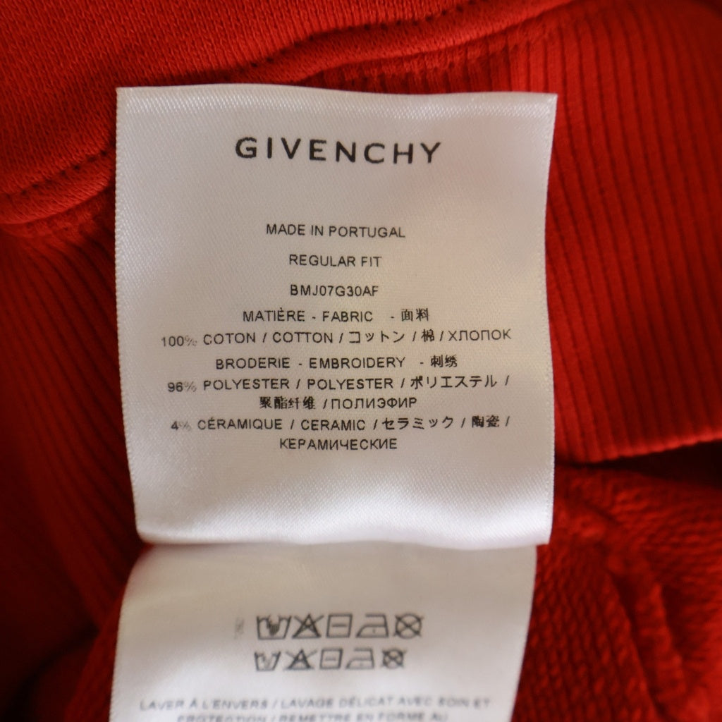 GIVENCHY(ジバンシィ) ■プルオーバー パーカー 赤 コットン #M