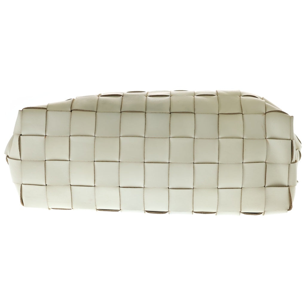 BOTTEGA VENETA(ボッテガヴェネタ) マキシイントレチャート トートバッグ ハンドバッグ ホワイト レザー レディース