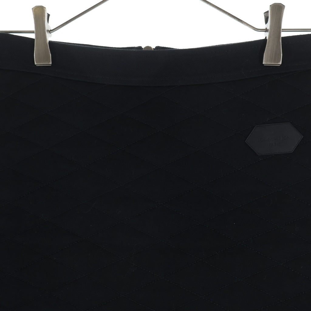 LOUIS VUITTON(ルイヴィトン) スカート ステンシルエフェクトモノグラム キルティング コットン/シルク ブラック XSサイズ レディース