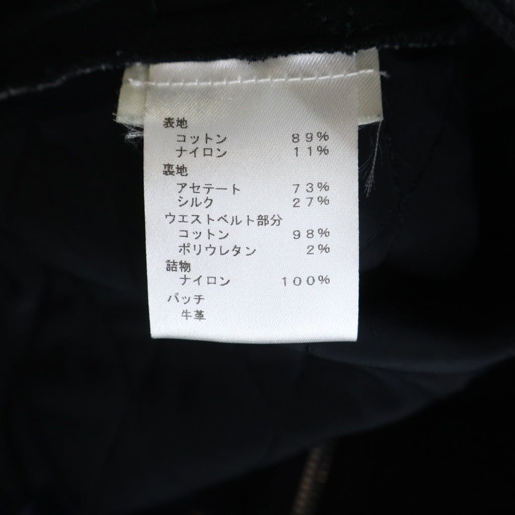LOUIS VUITTON(ルイヴィトン) スカート ステンシルエフェクトモノグラム キルティング コットン/シルク ブラック XSサイズ レディース