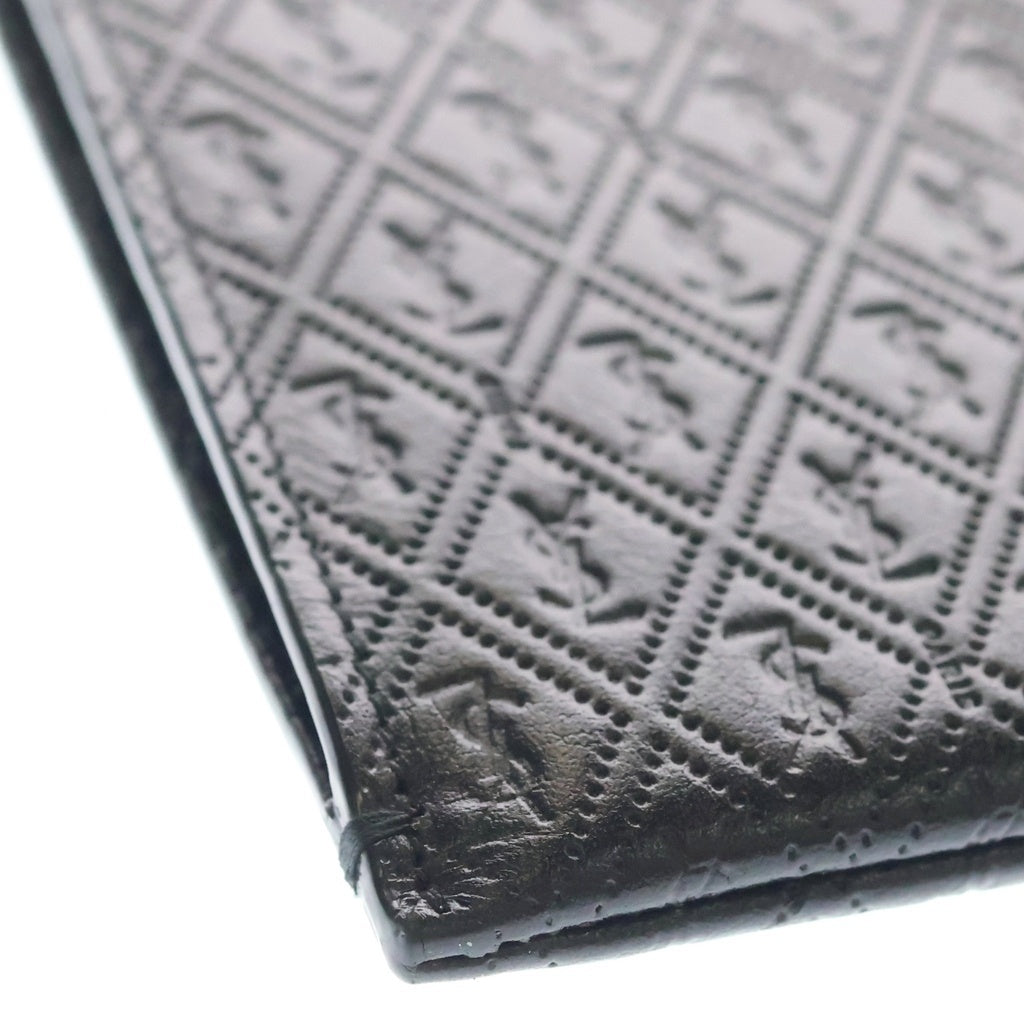 SAINT LAURENT PARIS(サンローランパリ) YSLモノグラム クラッチバッグ セカンドバッグ ブラック レザー 647154 シルバー金具