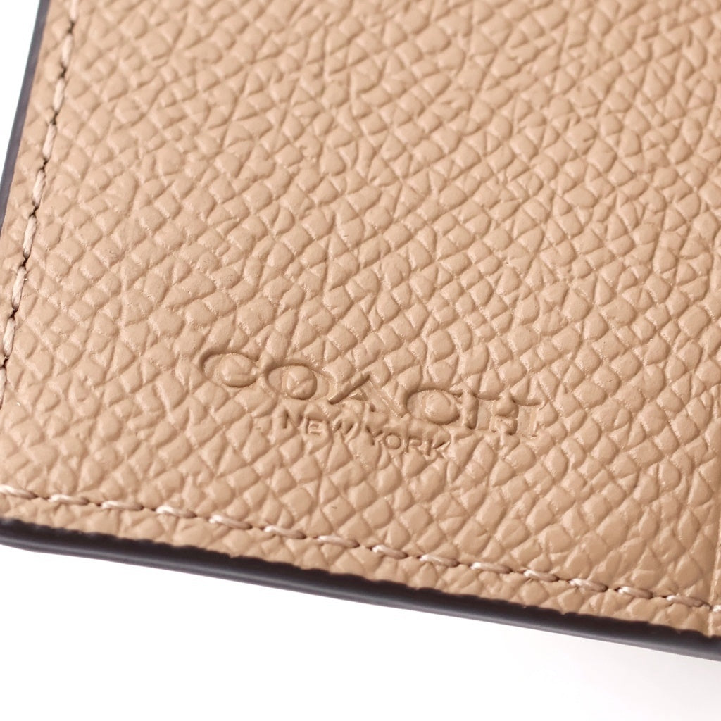 COACH(コーチ) 6リング キーケース クロスグレインレザー バフ CH799 LHWFT