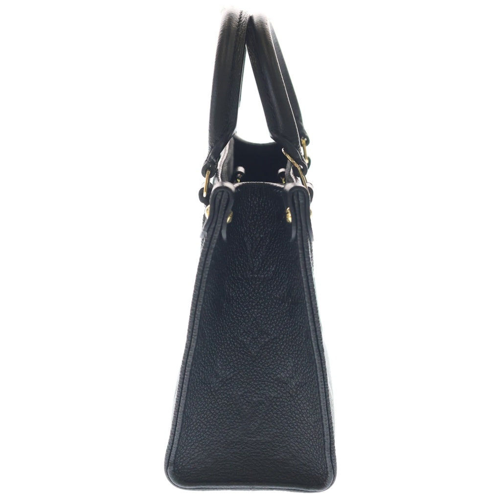 LOUIS VUITTON(ルイヴィトン) モノグラム アンプラント オンザゴーBB レザー ゴールド金具 2WAY ハンドバッグ ショルダーバッグ ICタイプ ブラックM46993 レディース