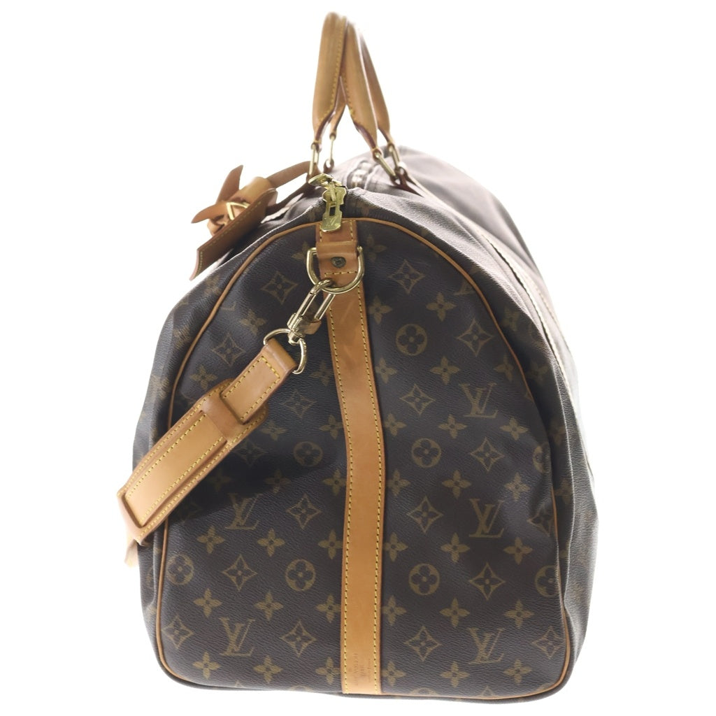 LOUIS VUITTON(ルイヴィトン) モノグラム キーポルバンドリエール60 2WAYハンドバッグ ボストンバッグ トラベルバッグ ショルダーバッグ ブラウン レザー×PVC M41412