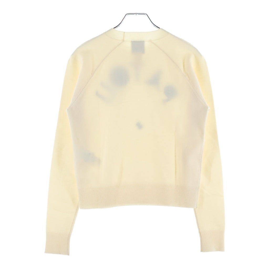 PATOU(パトゥー) ロゴ クルーネック 長袖ニット セーター アイボリー レディース
