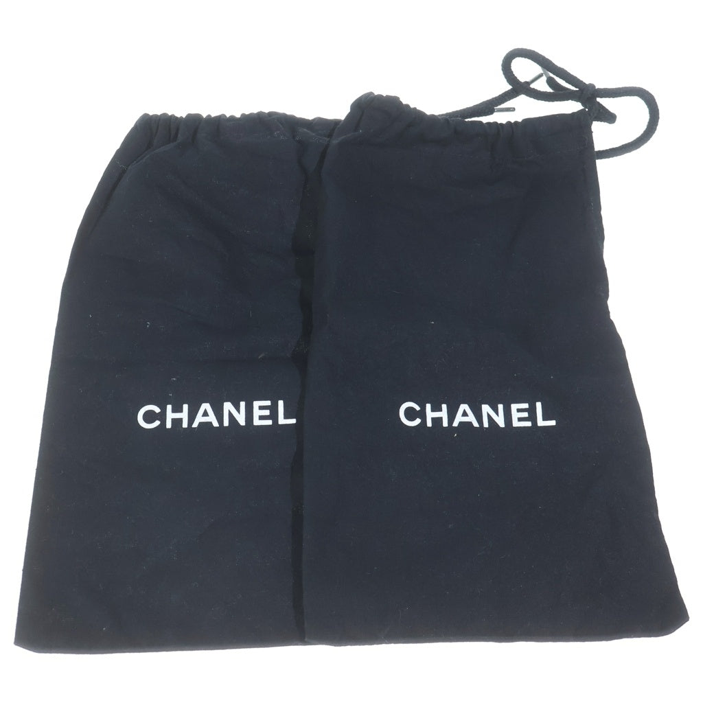 CHANEL(シャネル) ココマーク オープントゥ ヒール パンプス シューズ ブラック レディース