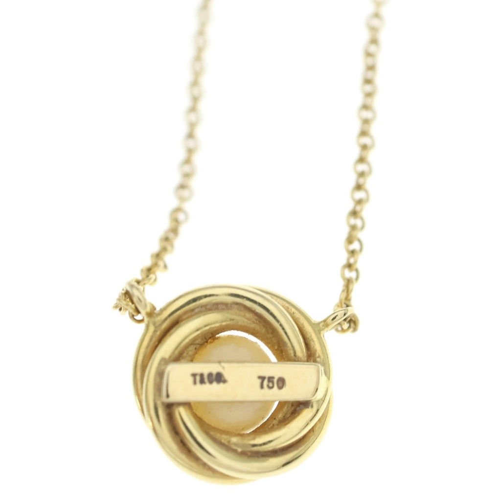 TIFFANY & Co.(ティファニー) パールネックレス ペンダント チェーン イエローゴールド Au750 レディース