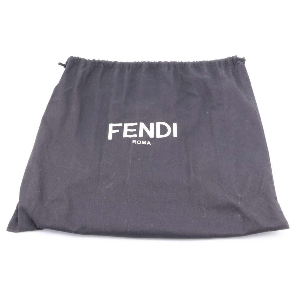 FENDI(フェンディ) エフイズ トートバッグ ハンドバッグ ブラック レザー 8BH348 シルバー金具 レディース