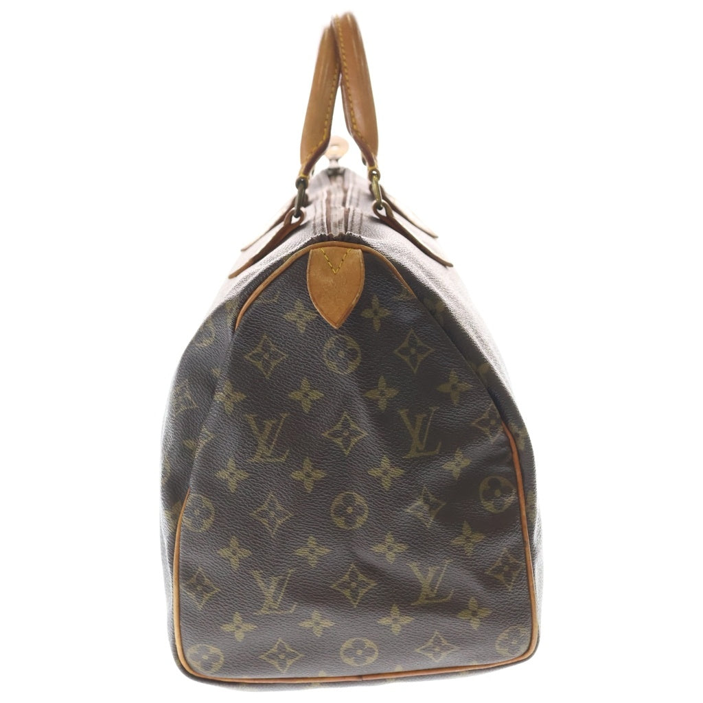 LOUIS VUITTON(ルイヴィトン) モノグラム スピーディ40 ハンドバッグ ボストンバッグ ブラウン レザー×PVC M41522 ゴールド金具 レディース