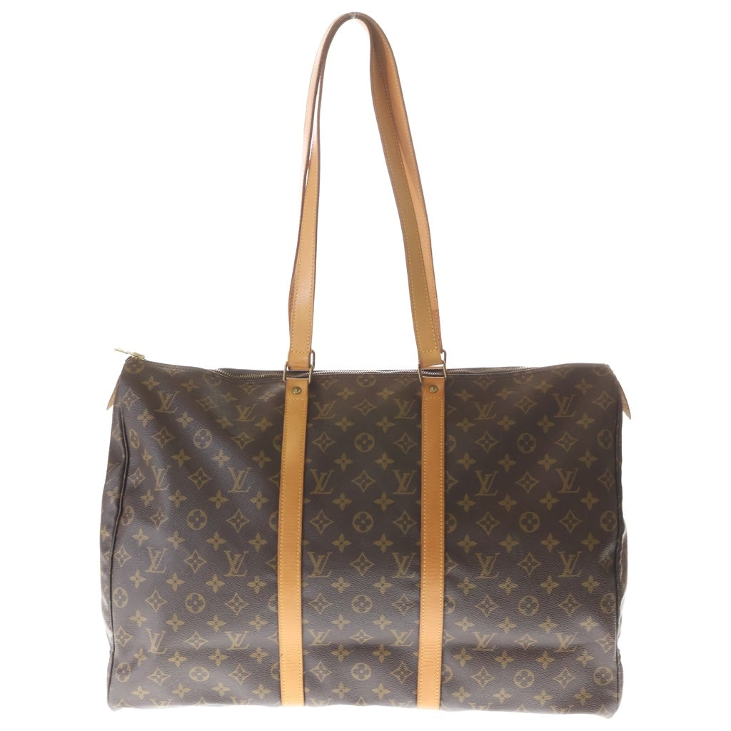 LOUIS VUITTON(ルイヴィトン) モノグラム フラネリー50 ボストンバッグ ハンドバッグ トラベルバッグ ブラウン レザー×PVC M51116 ゴールド金具 レディース