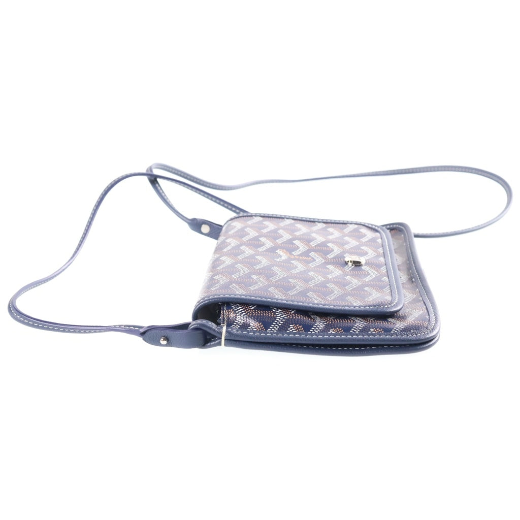 GOYARD(ゴヤール) プリュメ ポーチウォレット ショルダーバッグ ミニバッグ ネイビー ブルー レザー レディース