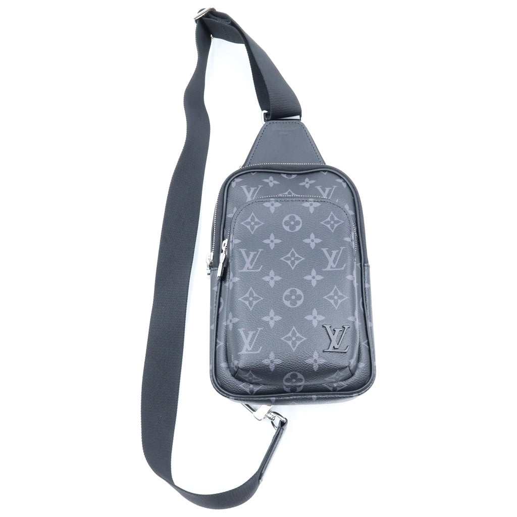 LOUIS VUITTON(ルイヴィトン) モノグラムエクリプス アヴェニュー スリングバッグPM ショルダーバッグ ボディバッグ ブラック PVC×レザー M47137
